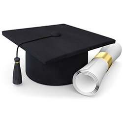 Chapeau de cérémonie de remise de diplômes